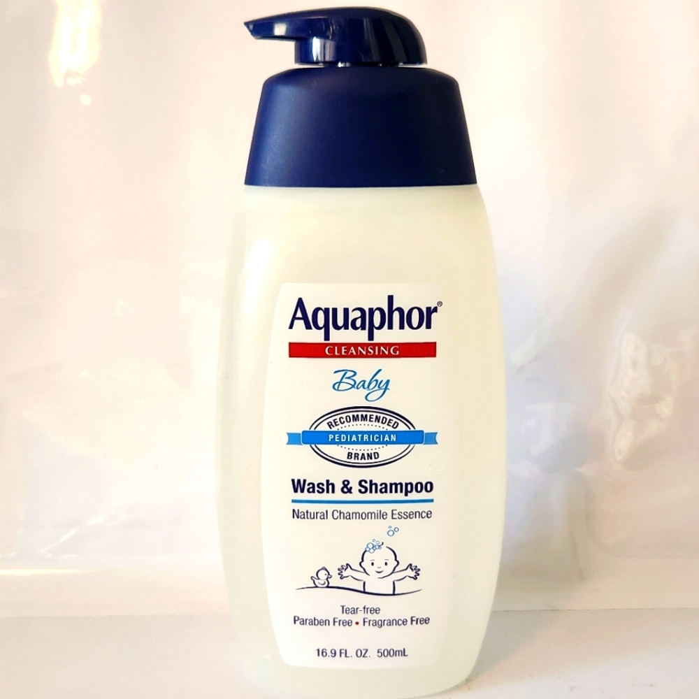 Aquaphor Cleansing Baby Wash & Shampoo Natural Chamomile Essence 16.9 fl oz